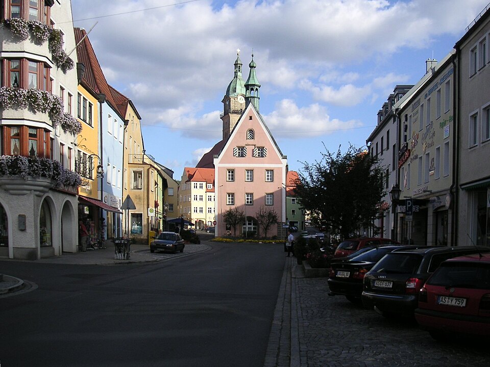 Wintergarten-Fachbetriebe in Auerbach: Stadtansicht – Foto: Oxensepp at de.wikipedia Wintergarten-Fachbetriebe in Auerbach: Stadtansicht