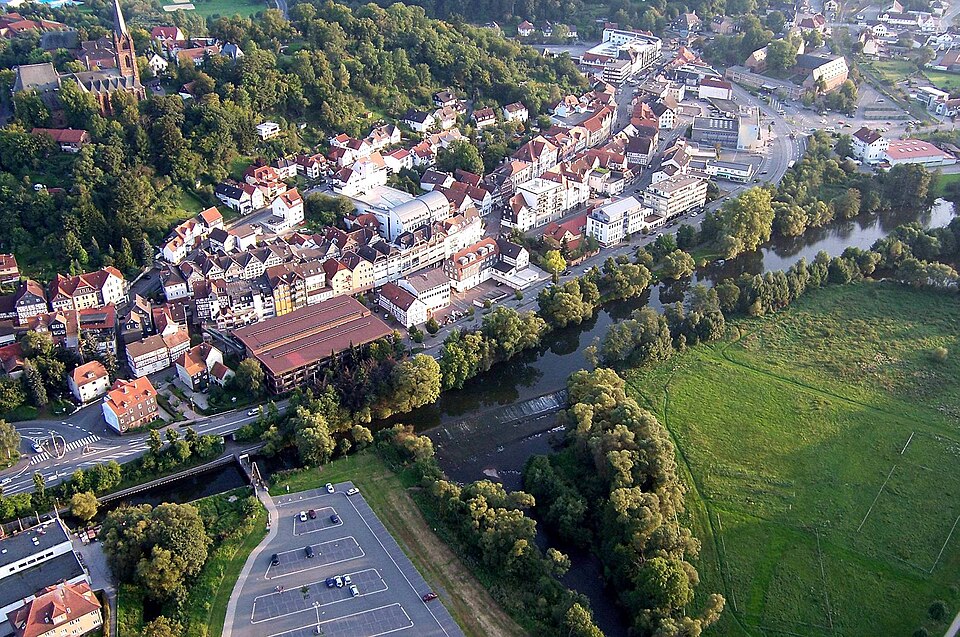 Wintergarten-Fachbetriebe in Frankenberg: Luftbild – Foto: KlausJungheim Wintergarten-Fachbetriebe in Frankenberg: Luftbild