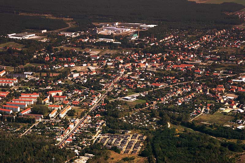 Wintergarten-Fachbetriebe in Großräschen: Luftbild – Foto: Jörg Friebe Wintergarten-Fachbetriebe in Großräschen: Luftbild