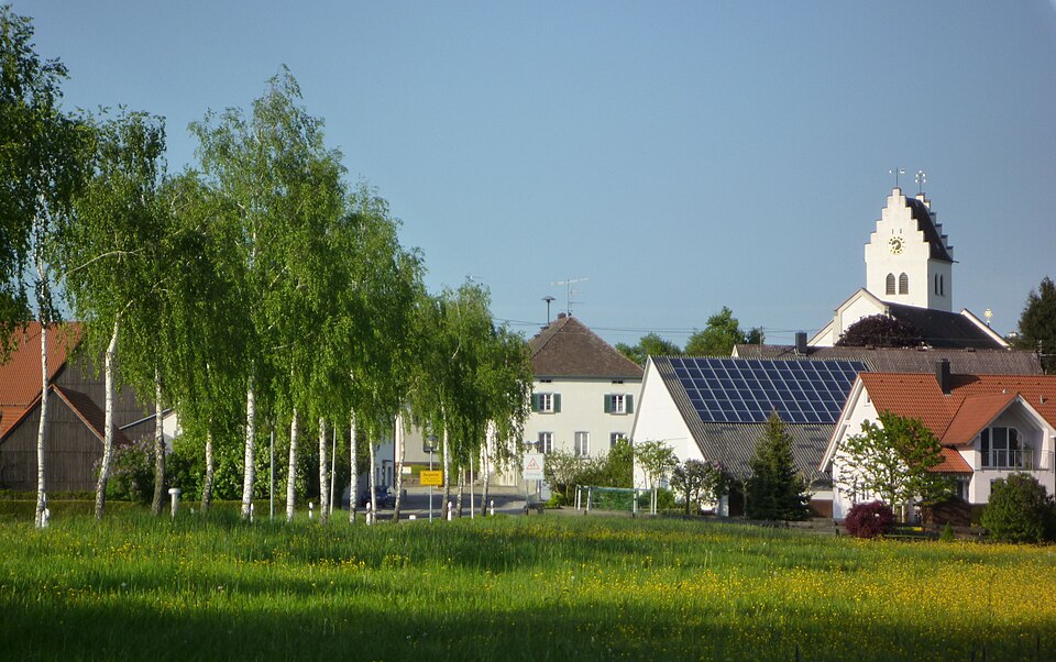 Wintergarten-Fachbetriebe in Ostrach: Birkenallee, Kirche St. Blasius Burgweiler
