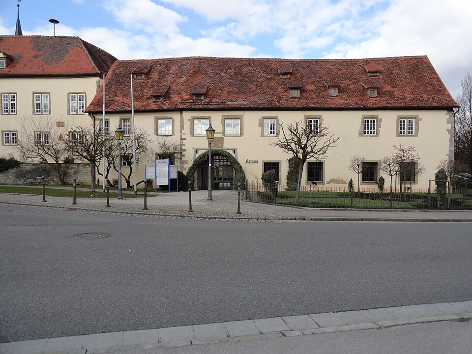 Wintergarten-Fachbetriebe in Schrozberg: Rathaus – Foto: Sask1094 Wintergarten-Fachbetriebe in Schrozberg: Rathaus