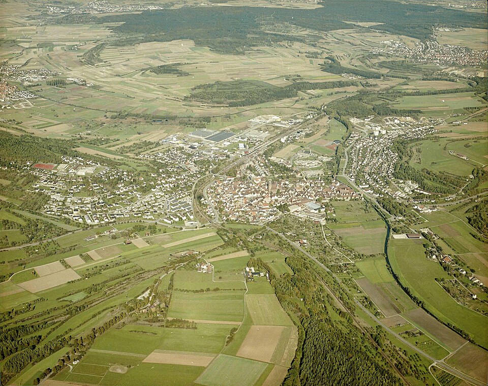 Wintergarten-Fachbetriebe in Weil der Stadt: Luftbildarchiv – Foto: Erich Merkler Wintergarten-Fachbetriebe in Weil der Stadt: Luftbildarchiv