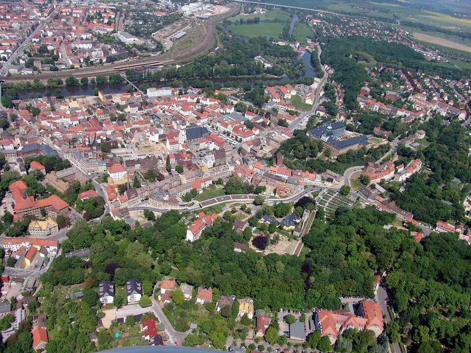 Wintergarten-Fachbetriebe in Weißenfels: Luftbild – Foto: Ralf-Rainer Hoffmann Wintergarten-Fachbetriebe in Weißenfels: Luftbild